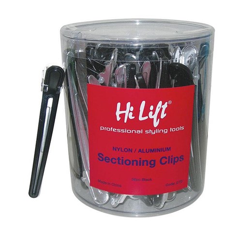 Nylon Aluminuim Sectioning Clips - Black 36pcs